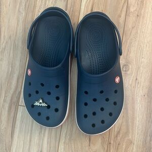 Navy crocs